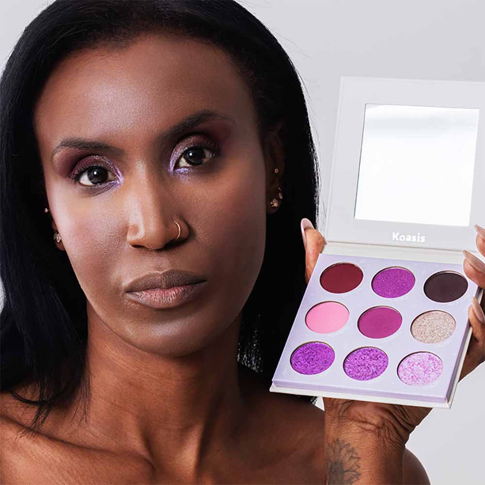 Paleta de Sombras Coloridas Koasis 13,5g Violeta 3