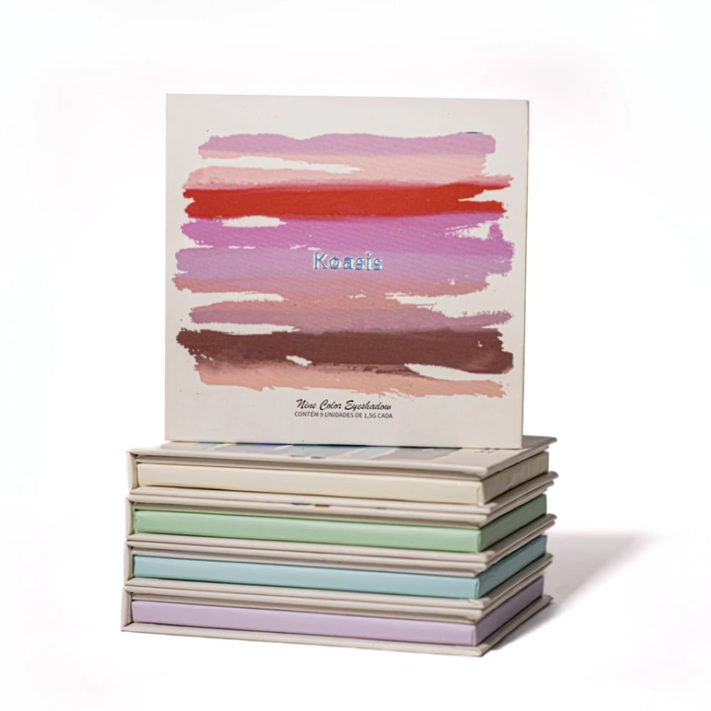 Paleta de Sombras Coloridas Koasis 13,5g Violeta 4
