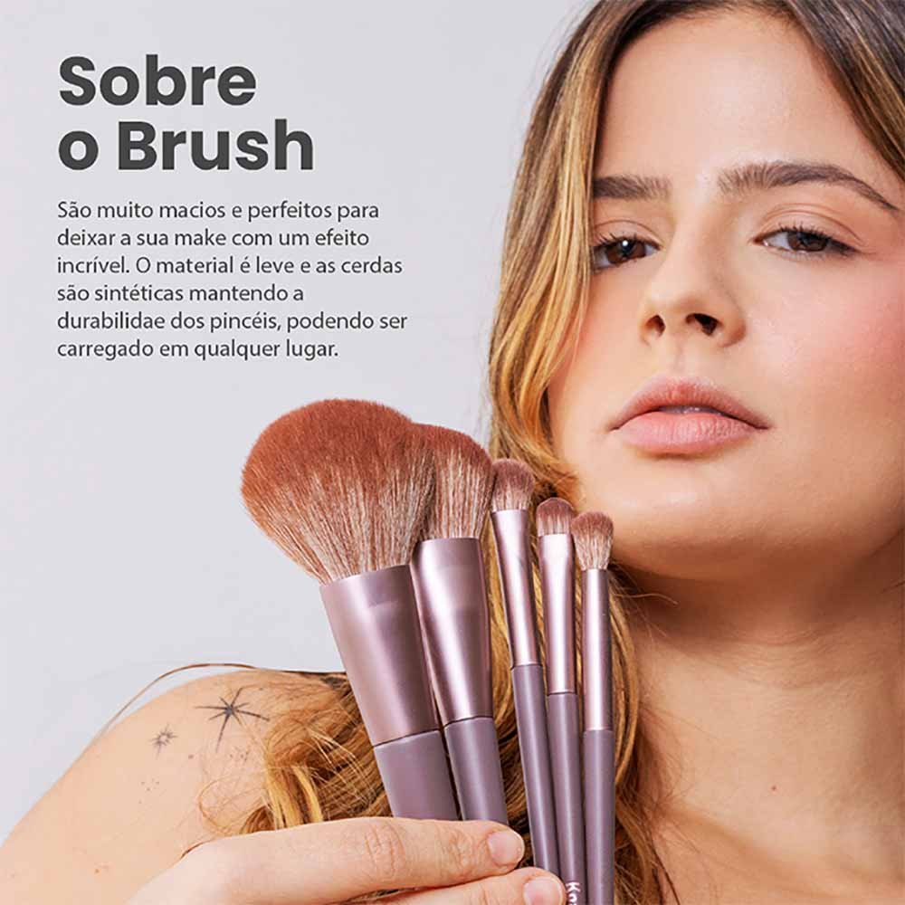 Koasis Fashion Star Collection Kit de Pincéis para Maquiagem com 8 Unidades ÚNICO 4