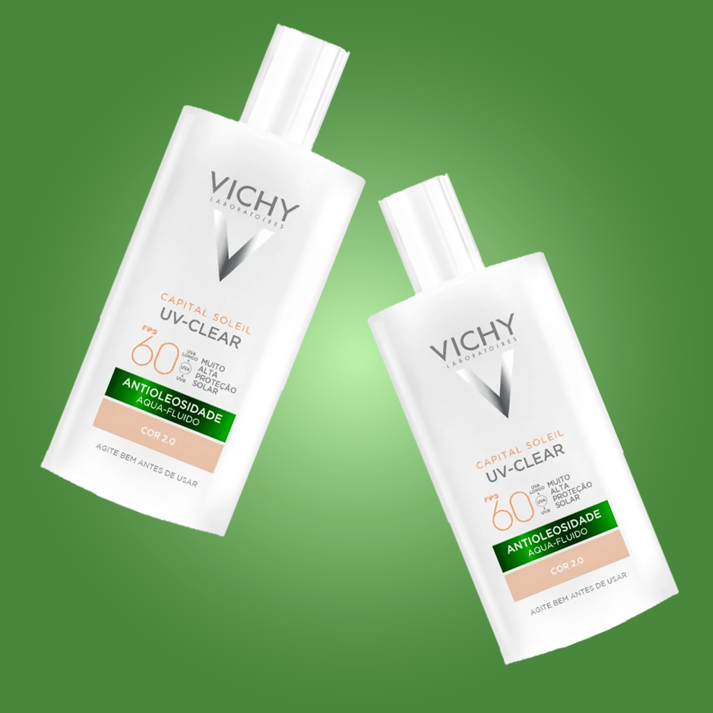 Vichy Protetor Solar Facial Capital Soleil Uv-Clear FPS60 Sem Cor Kit com 2 Unidades ÚNICO 3