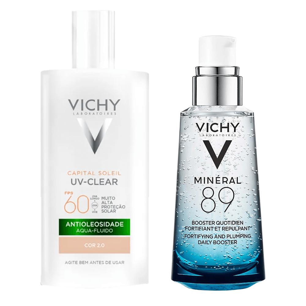 Vichy Kit - Protetor Solar Facial Sem Cor FPS60 + Sérum Facial Fortalecedor