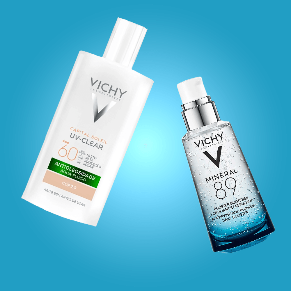 Vichy Kit - Protetor Solar Facial Sem Cor FPS60 + Sérum Facial Fortalecedor ÚNICO 3