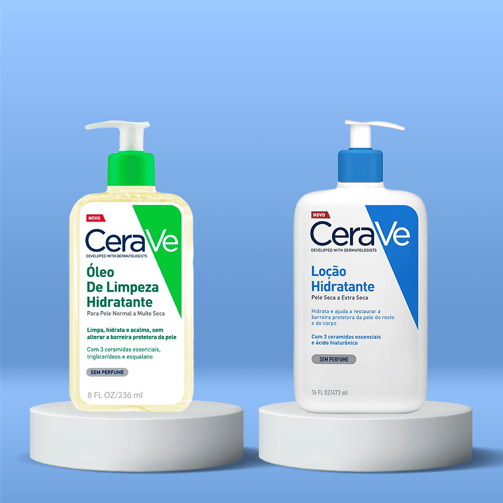 CeraVe Kit - Óleo de Limpeza Hidratante + Loção Hidratante Corporal ÚNICO 2