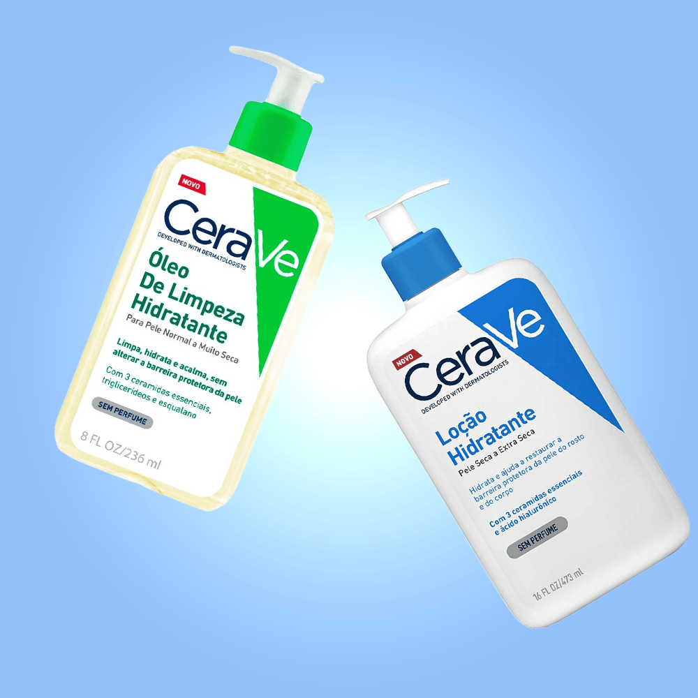 CeraVe Kit - Óleo de Limpeza Hidratante + Loção Hidratante Corporal ÚNICO 3