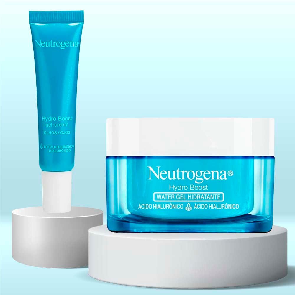 Neutrogena Hydro Boost Kit - Gel Creme Hidratante para a Área dos Olhos + Hidratante Facial ÚNICO 2