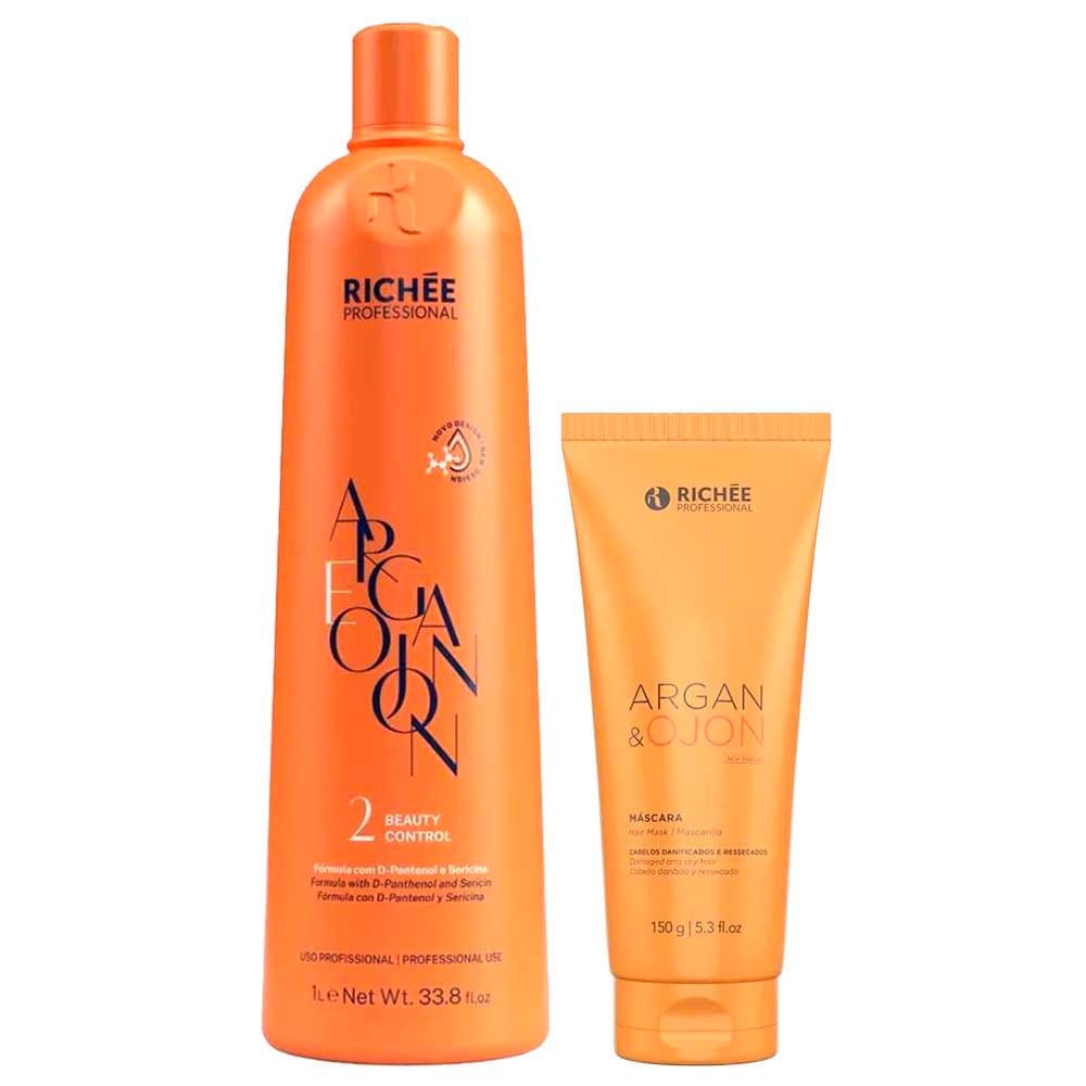 Richée Professional Argan E Ojon Kit - Máscara + Beauty Control ÚNICO 1