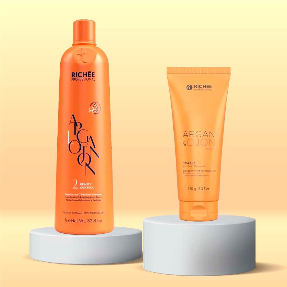 Richée Professional Argan E Ojon Kit - Máscara + Beauty Control ÚNICO 2