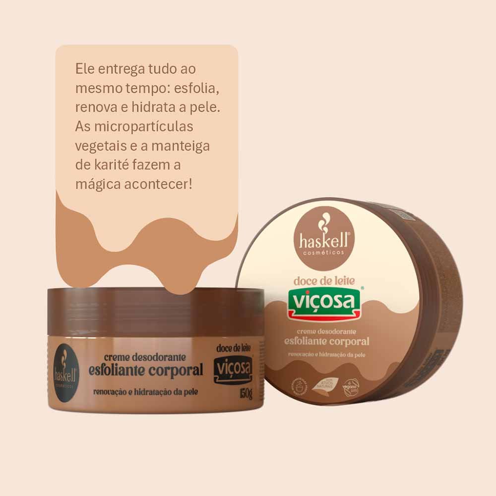 Esfoliante Corporal Haskell Doce de Leite 150g 2