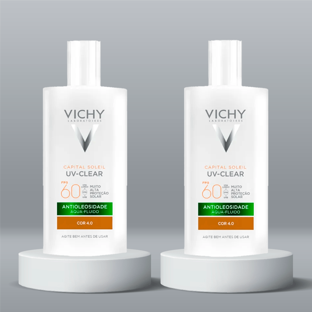 Vichy Protetor Solar Facial Capital Soleil Uv-Clear FPS60 4.0 Kit com 2 Unidades ÚNICO 2