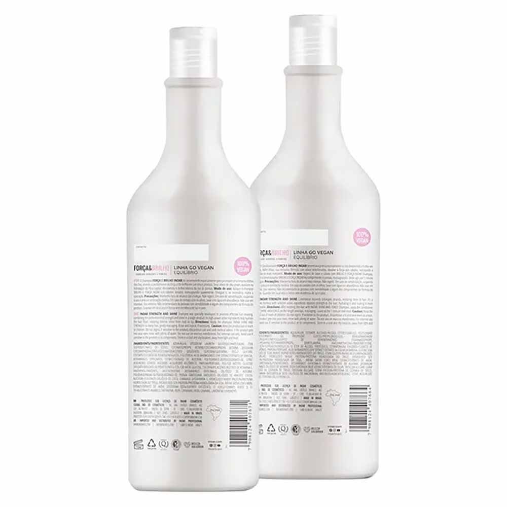 Inoar Força E Brilho Kit - Shampoo+ Condionador ÚNICO 2
