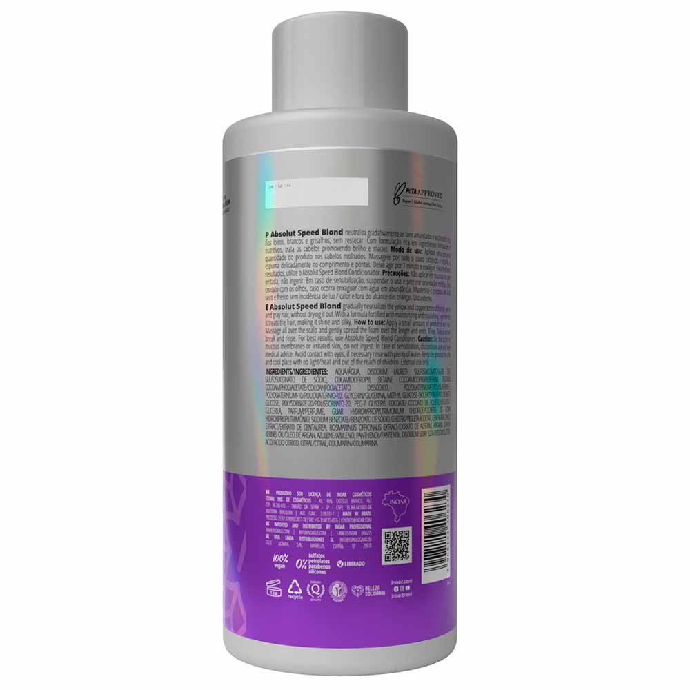 Shampoo Inoar Speed Blond 800ml 2