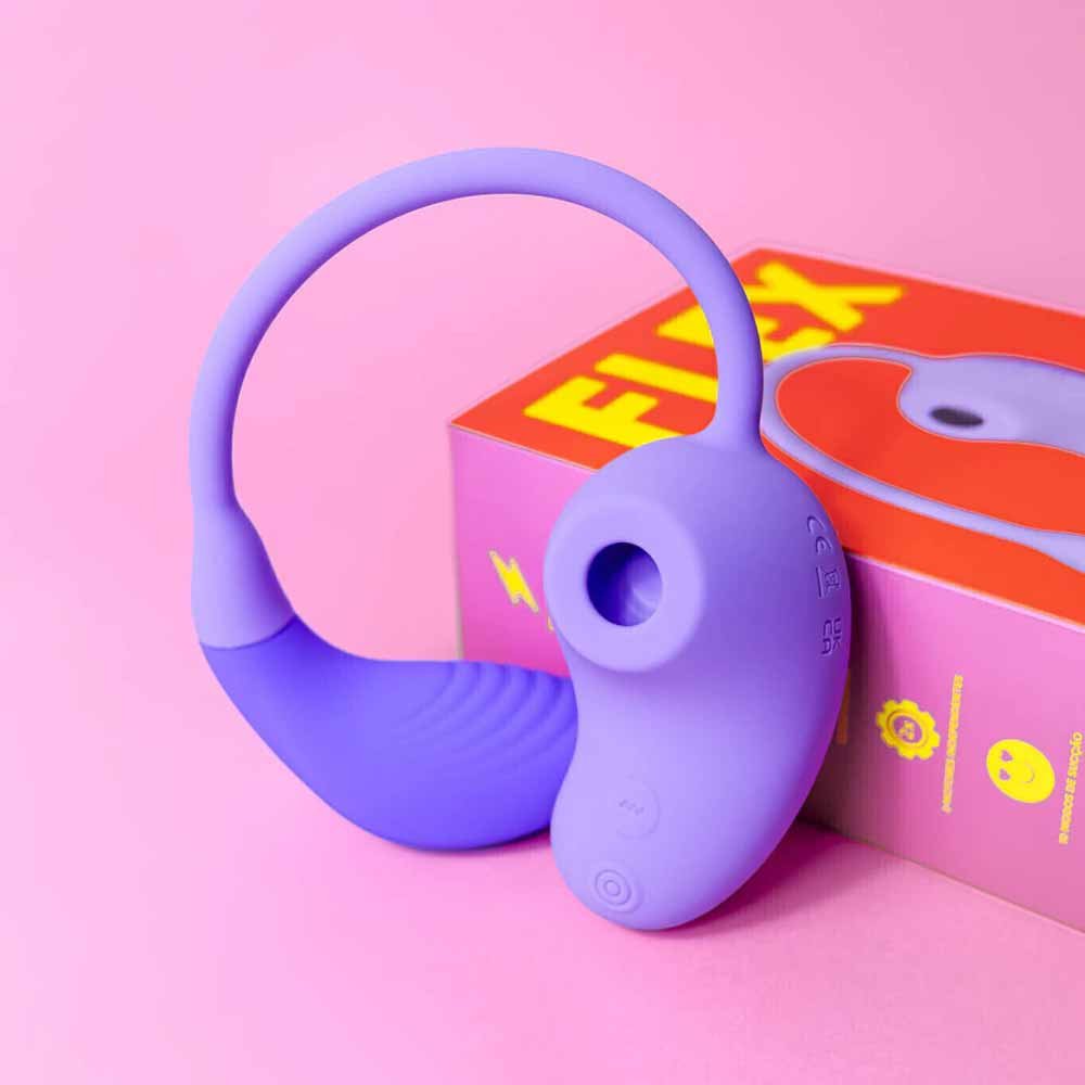 Flex Vibrador e Sugador de Clitóris Good Vibres Roxo 3