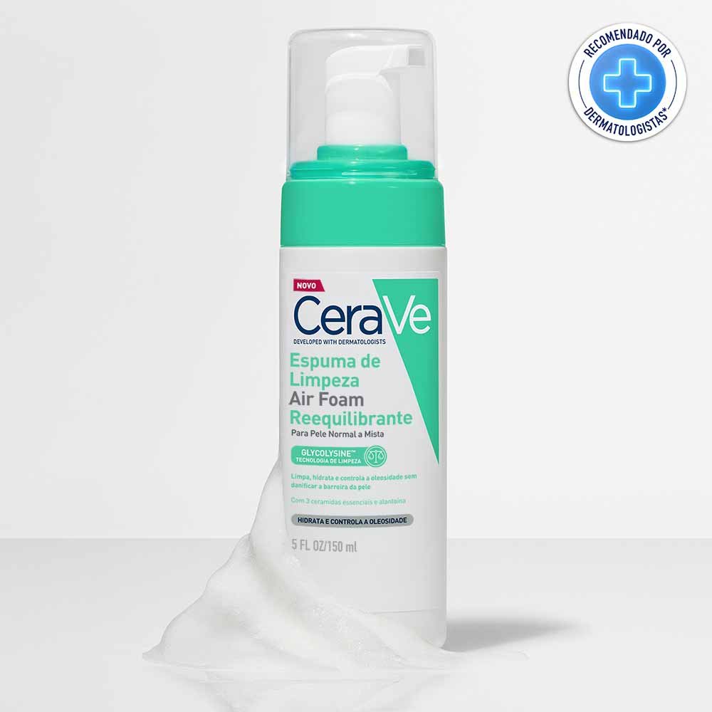 Espuma de Limpeza Facial CeraVe Air Foam Reequilibrante 150ml 2