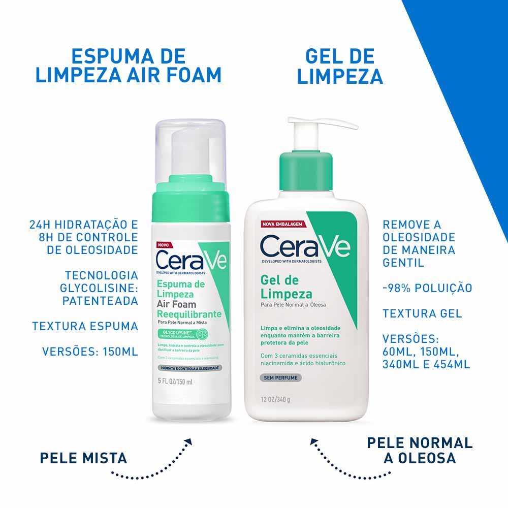 Espuma de Limpeza Facial CeraVe Air Foam Reequilibrante 150ml 9