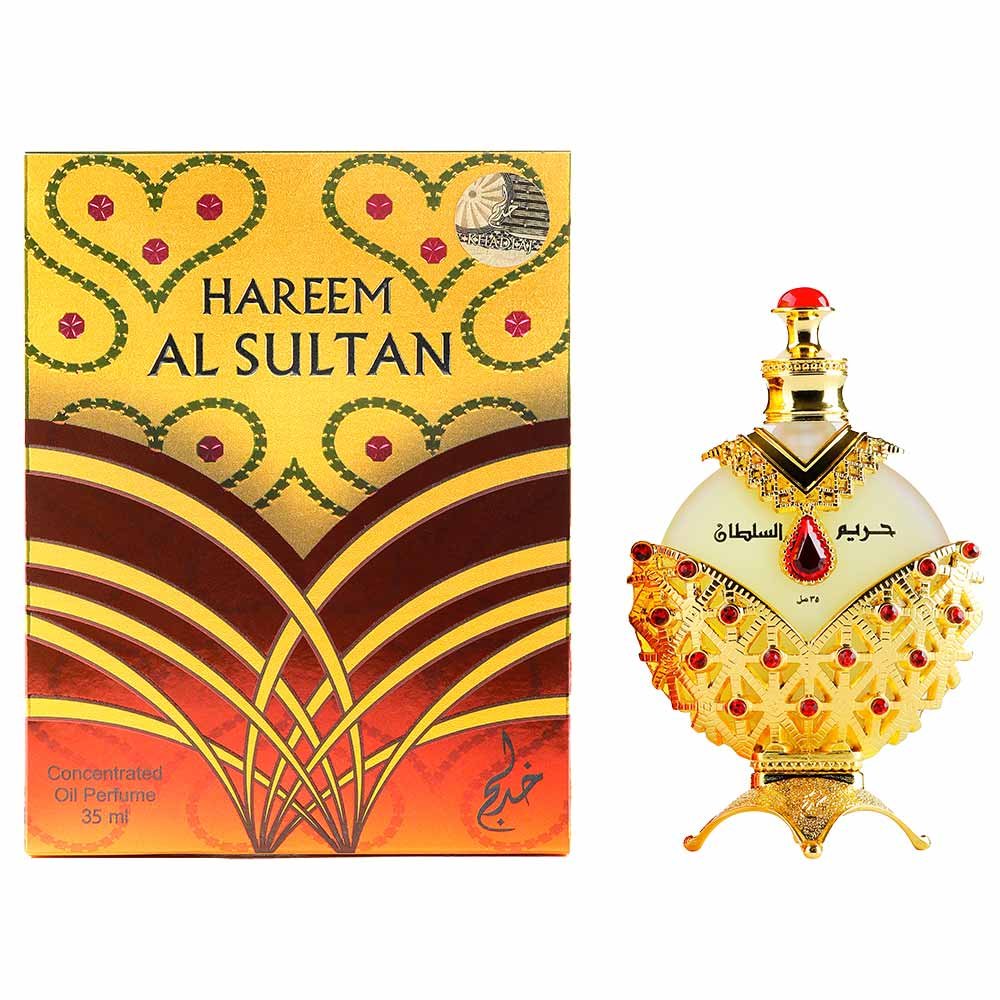 Perfume em Óleo Concentrado Hareem Sultan Gold Khadlaj Feminino 35ml 2