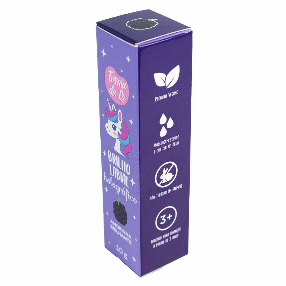 Brilho Labial Turma da Lú Unicórnio 10g Amorinha Brilhante 5