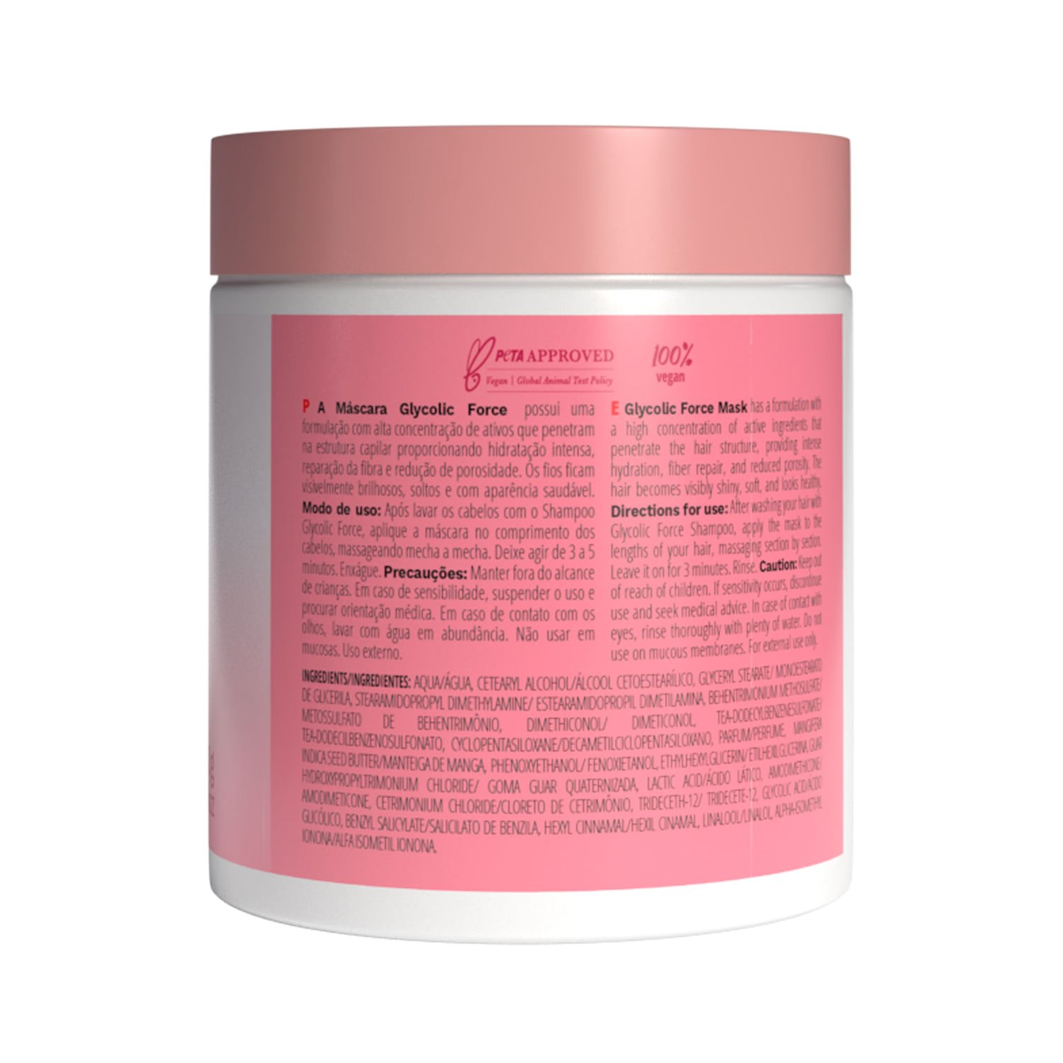 Máscara Inoar Glycolic Force 500g 4