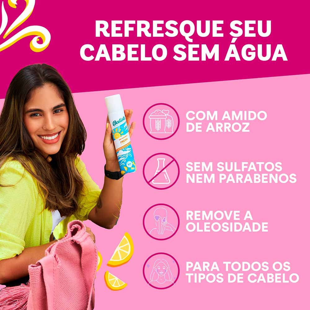 Shampoo à Seco Batiste Fresh 200ml 2