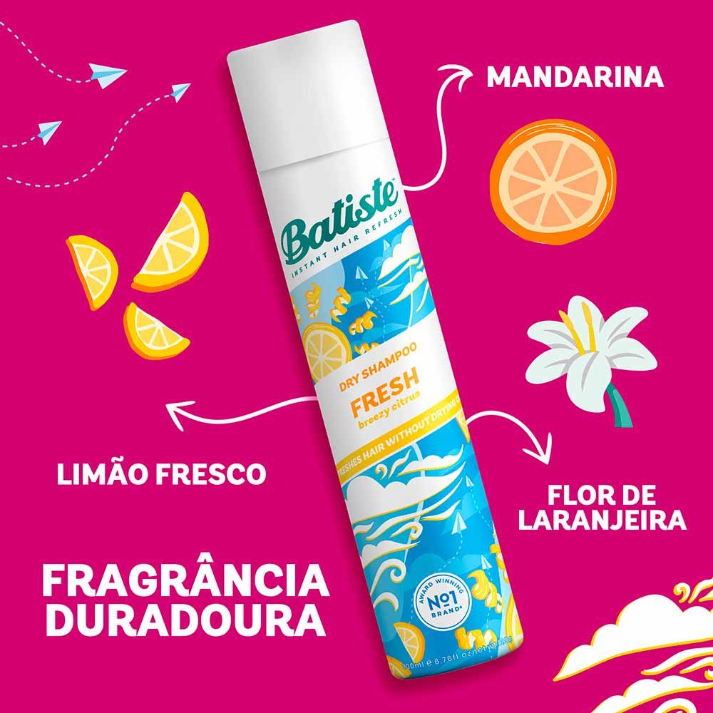 Shampoo à Seco Batiste Fresh 200ml 3