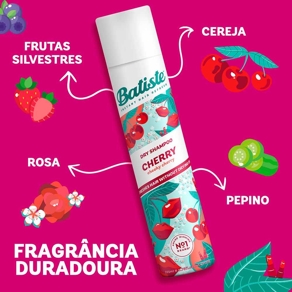 Shampoo à Seco Batiste Cherry 200ml 3