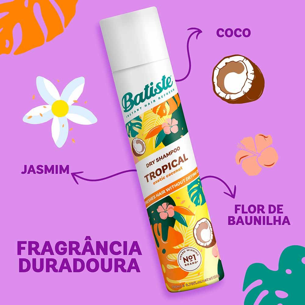 Shampoo à Seco Batiste Tropical 200ml 3
