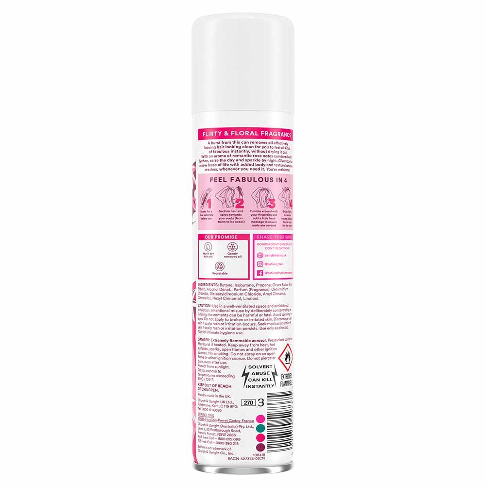 Shampoo à Seco Batiste Blush 200ml 5