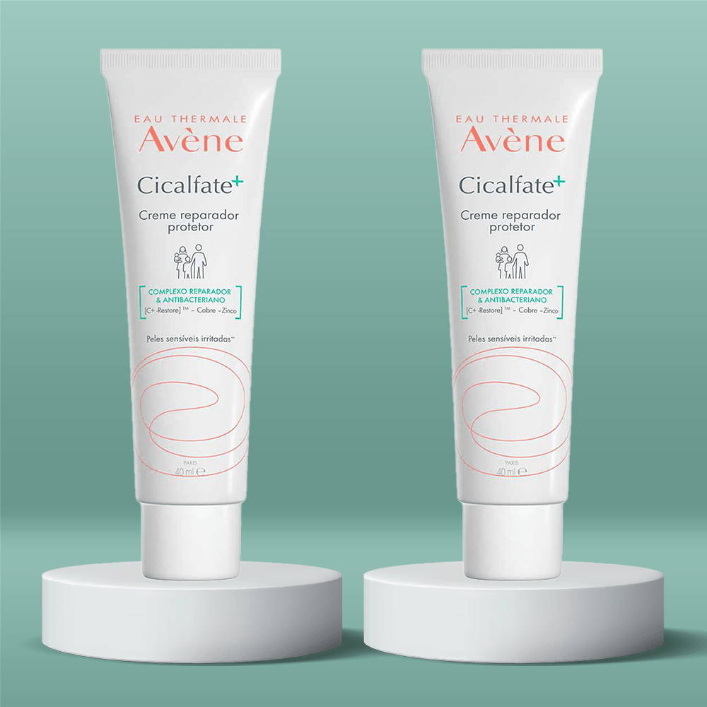 Avène Cicalfate+ Creme Reparador Facial Kit com 2 Unidades de 40ml ÚNICO 3