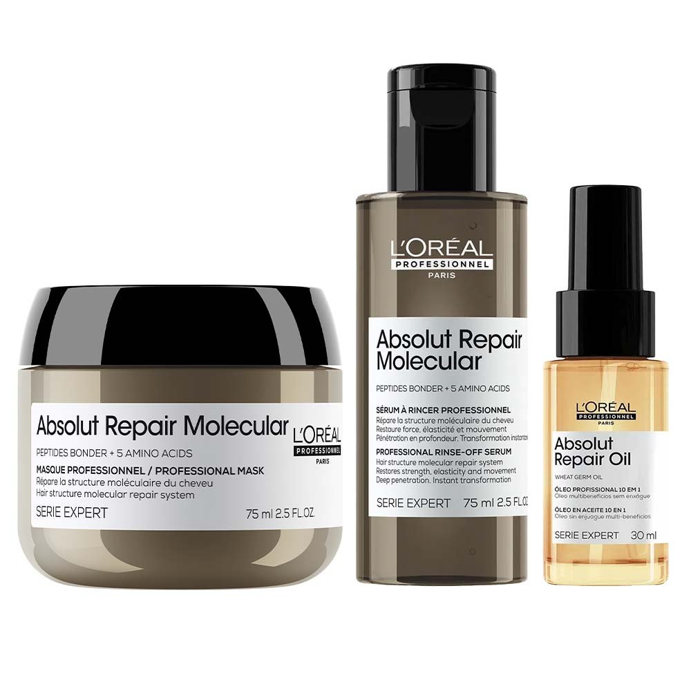 Kit L'Oréal Professionnel Absolut Repair - Máscara + Sérum + Óleo 10 m 1