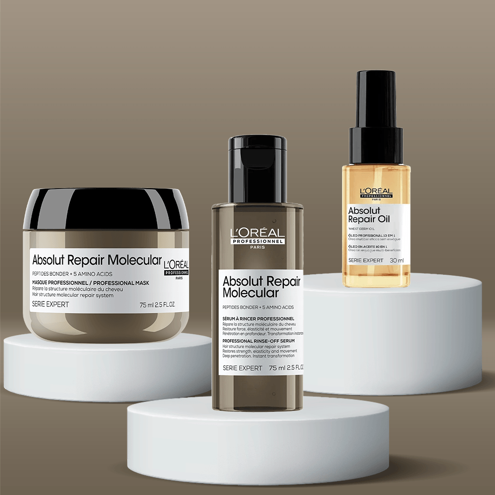 Kit L'Oréal Professionnel Absolut Repair - Máscara + Sérum + Óleo 10 m 1 ÚNICO 3