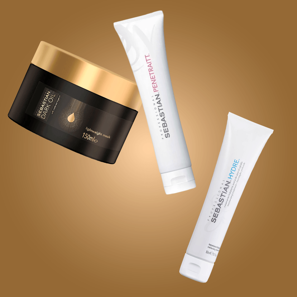 Kit Sebastian - Máscara Dark OIl + Máscara Hrydre + Máscara Penetraitt ÚNICO 2