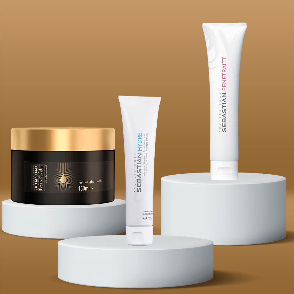 Kit Sebastian - Máscara Dark OIl + Máscara Hrydre + Máscara Penetraitt ÚNICO 3