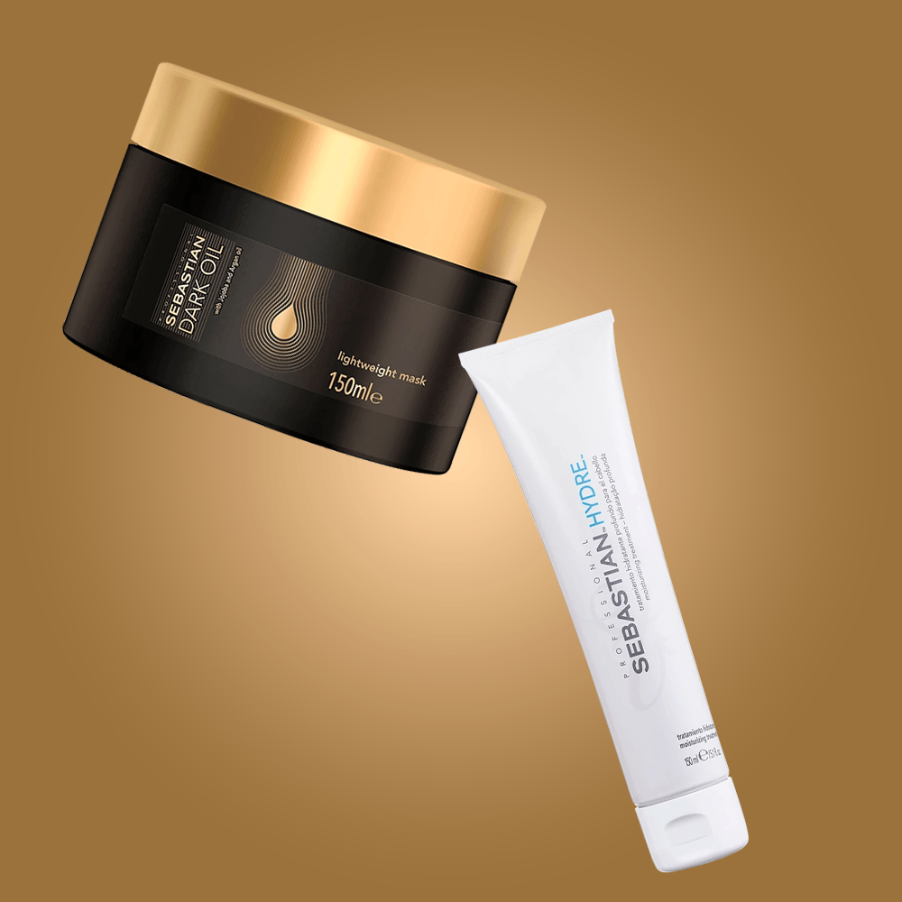 Kit Sebastian - Máscara Dark Oil + Máscara de Reconstrução Penetraitt ÚNICO 2