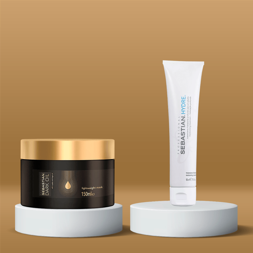 Kit Sebastian - Máscara Dark Oil + Máscara de Reconstrução Penetraitt ÚNICO 3