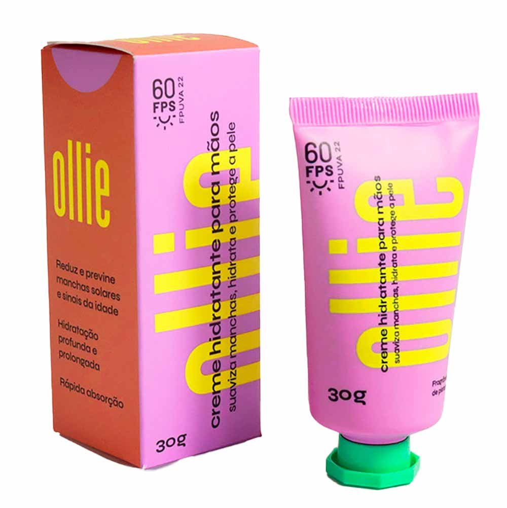 Creme Hidratante para Mãos Ollie FPS60 30g 3
