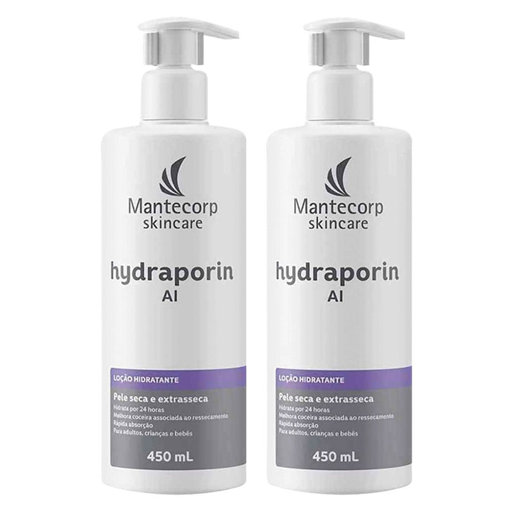 Mantecorp Skincare Hidratante Intensivo Corporal Hydraporin AI 450g Kit com 2 Unidades