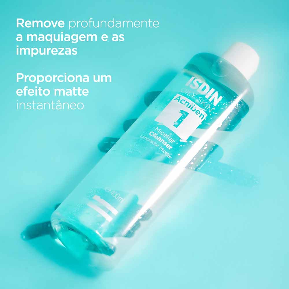 Solução Micellar Isdin Acniben Cleanser 400ml 3