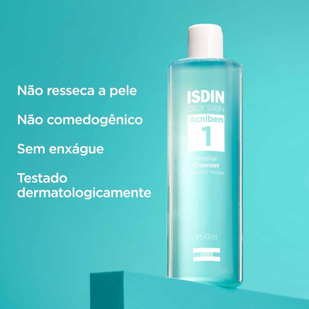 Solução Micellar Isdin Acniben Cleanser 400ml 4