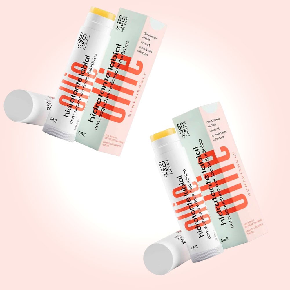 Ollie Hidratante Labial FPS 50 Kit com 2 Unidades ÚNICO 3