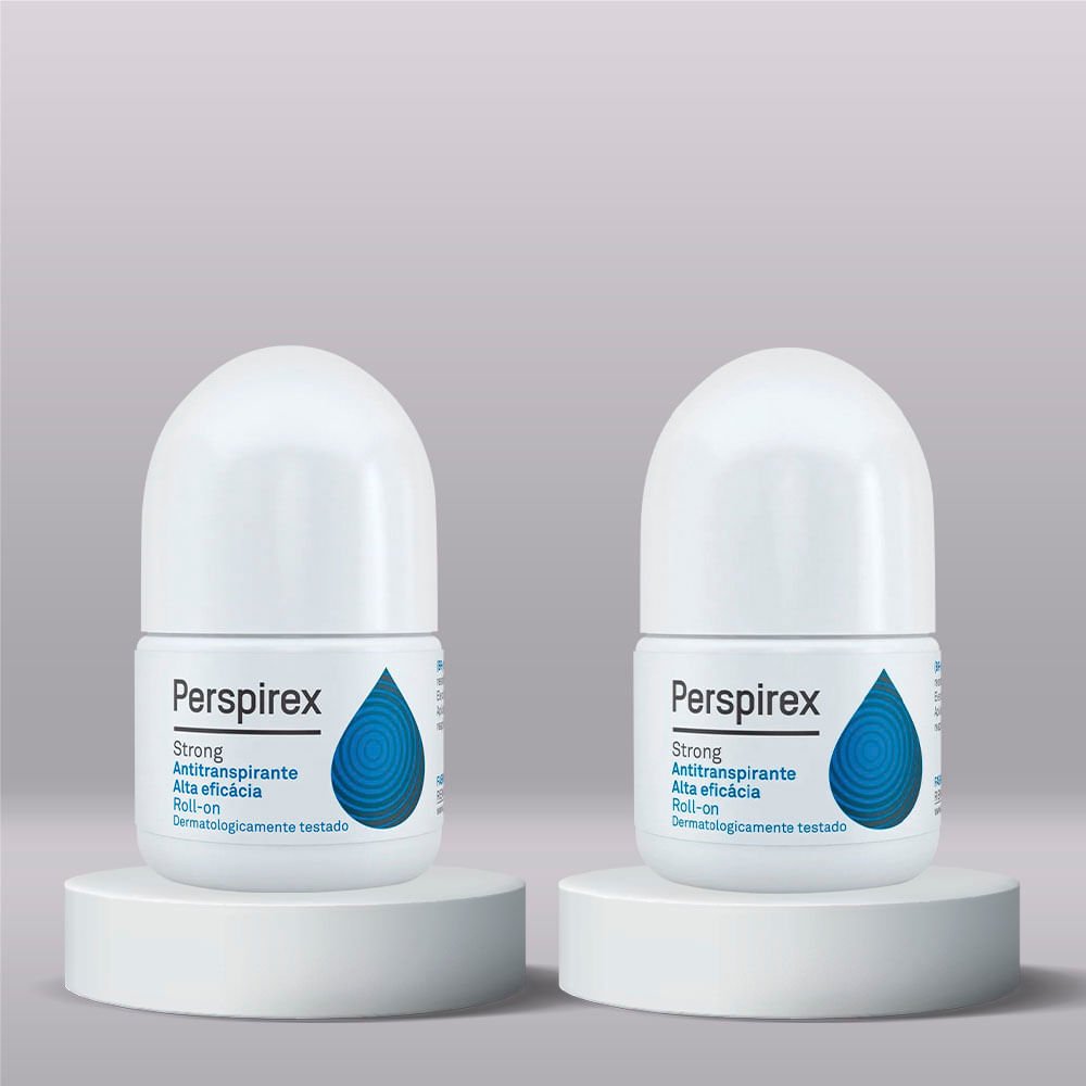 Perspirex Desodorante Roll On Unissex Strong Antitranspirante Kit com 2 Unidades ÚNICO 2