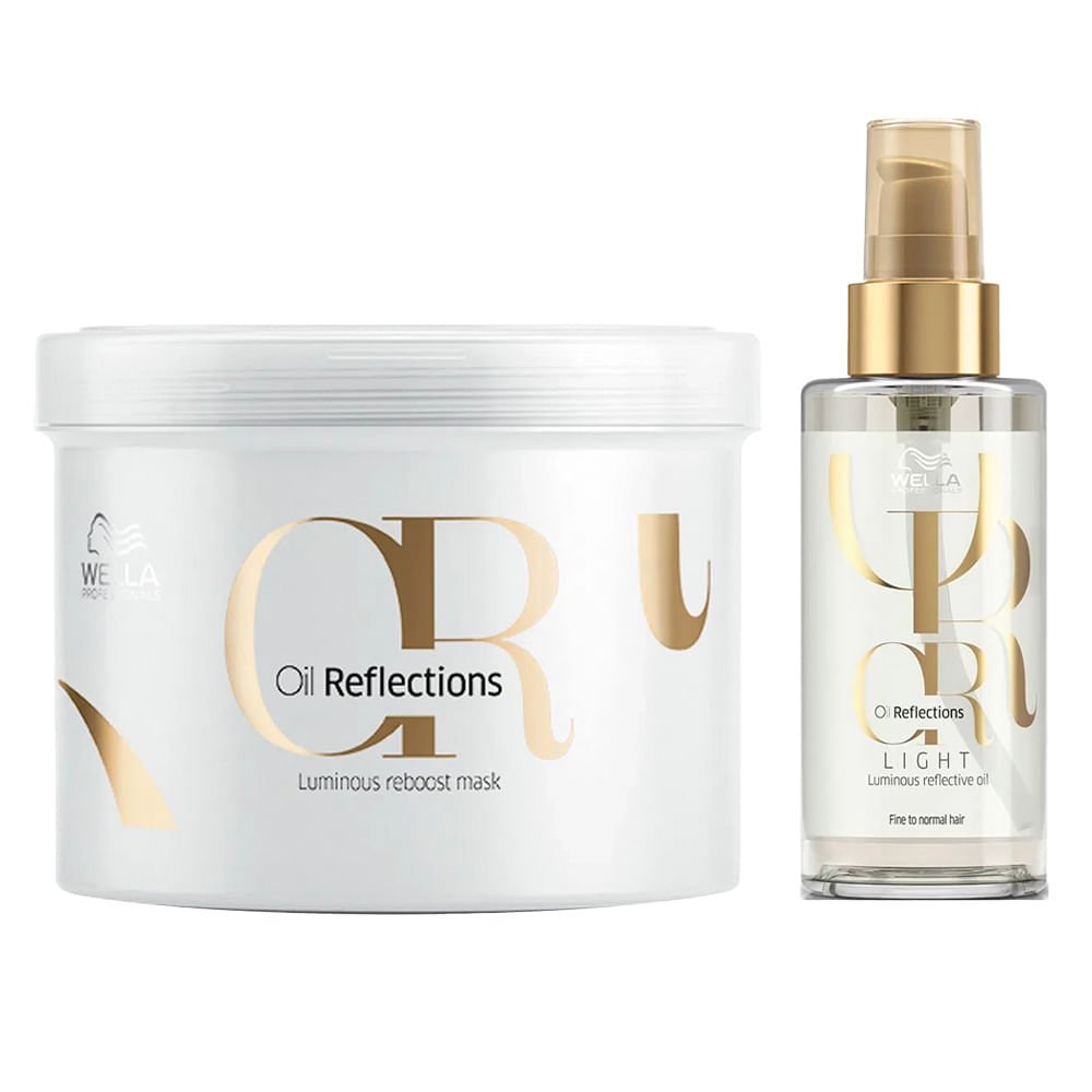 Wella Professionals Oil Reflections Kit – Máscara + Óleo Capilar Light