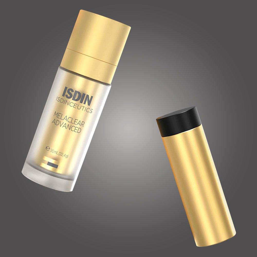 Isdin Melaclear Advanced Kit - Sérum Facial Clareador + Refil ÚNICO 3