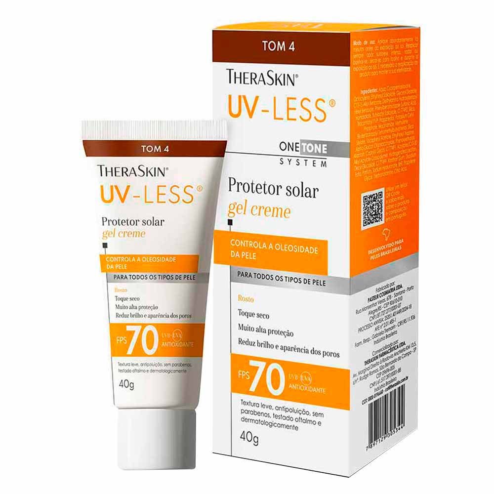 Protetor Solar Facial Gel CremeTheraSkin UV-Less FPS70 40g 40g 3