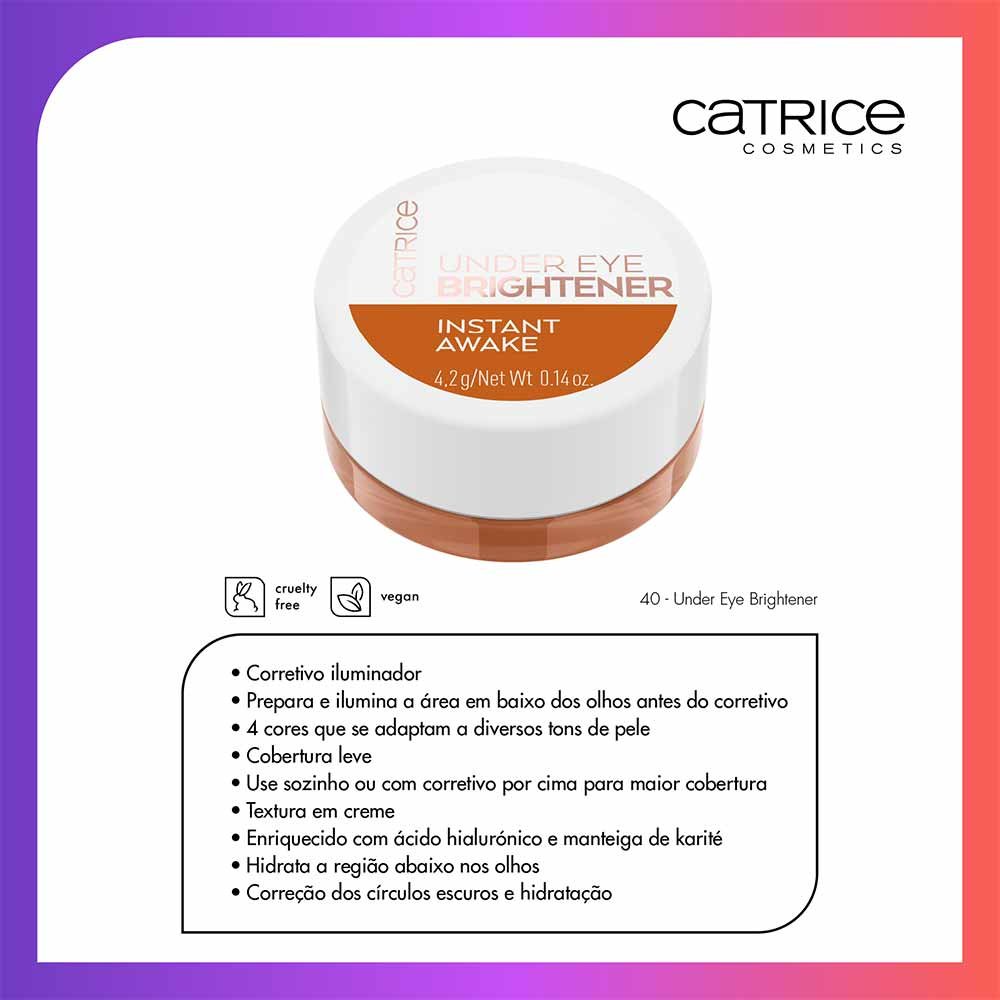 Corretivo Iluminador Catrice Under Eye Brightener 4.2g 040 Dark Mocha 7