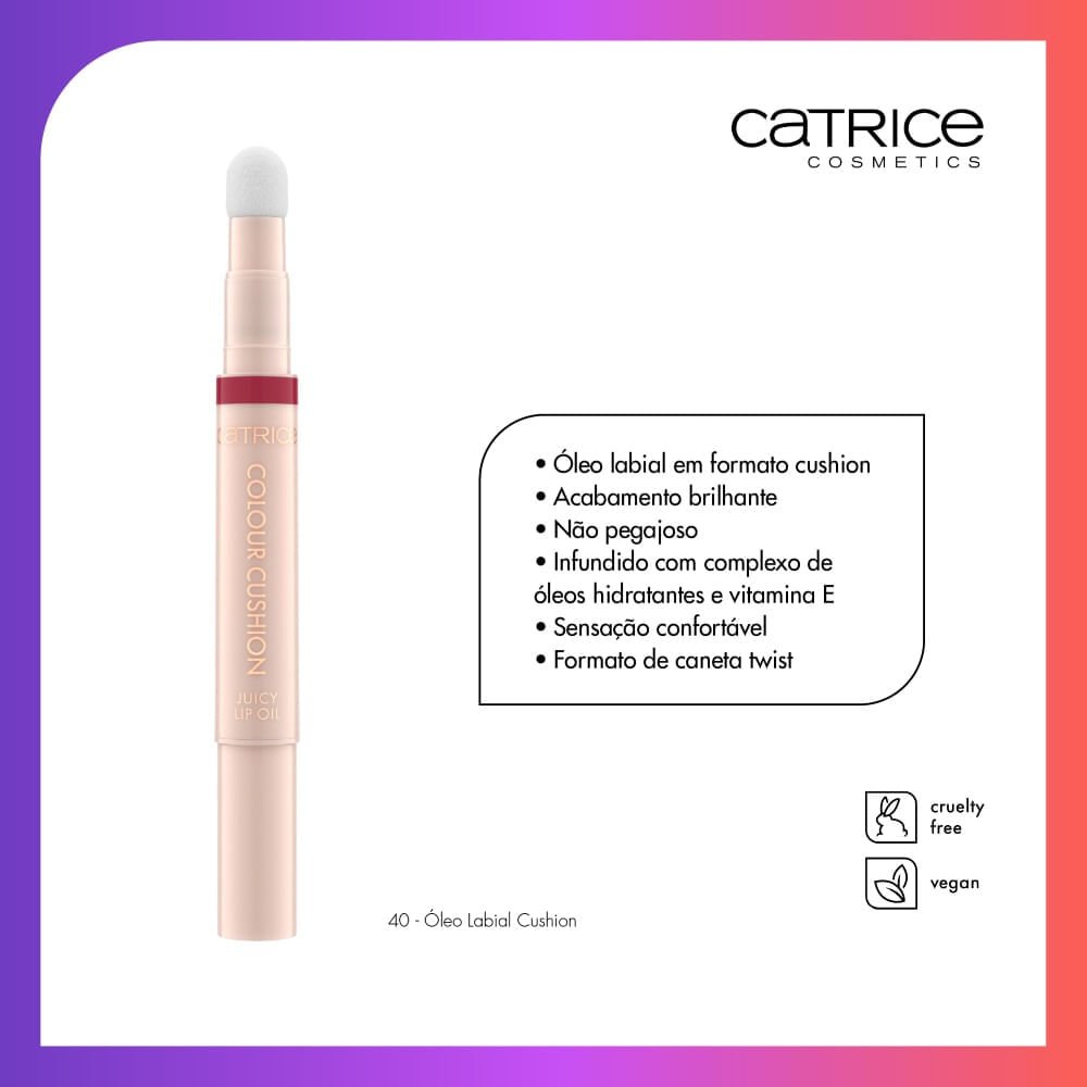 Óleo Labial Catrice Cushion Cor 040 7