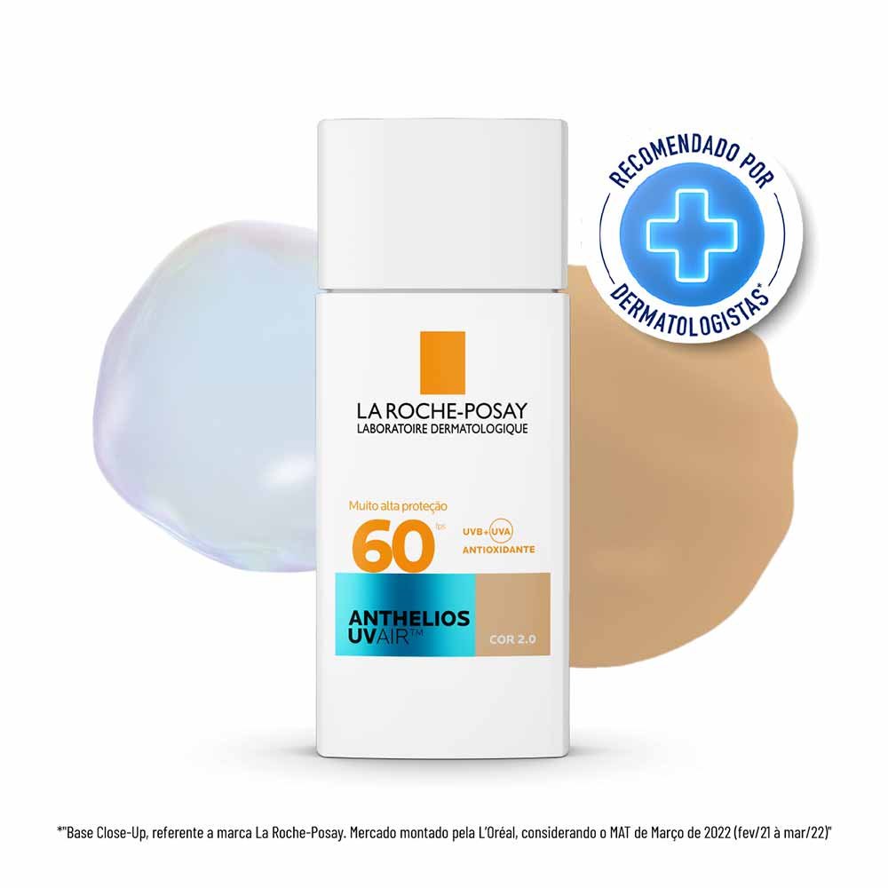 Protetor Solar Facial La Roche-Posay Anthelios UVAIR FPS60 45ml Cor 2.0 3