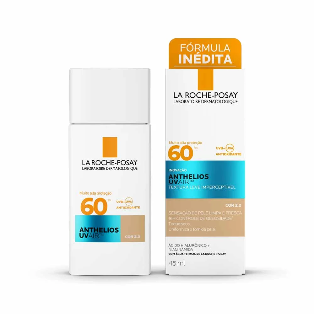 Protetor Solar Facial La Roche-Posay Anthelios UVAIR FPS60 45ml Cor 2.0 5