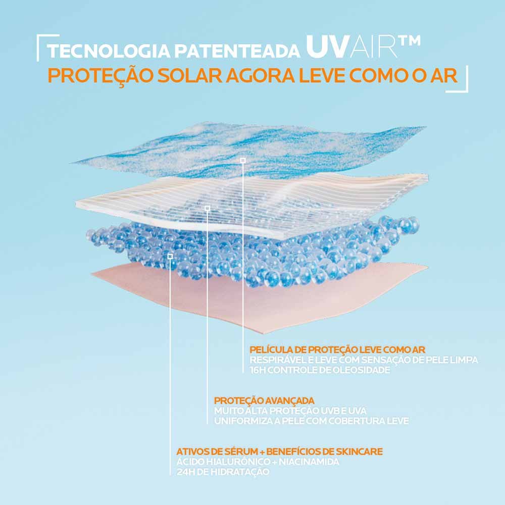 Protetor Solar Facial La Roche-Posay Anthelios UVAIR FPS60 45ml Cor 2.0 7
