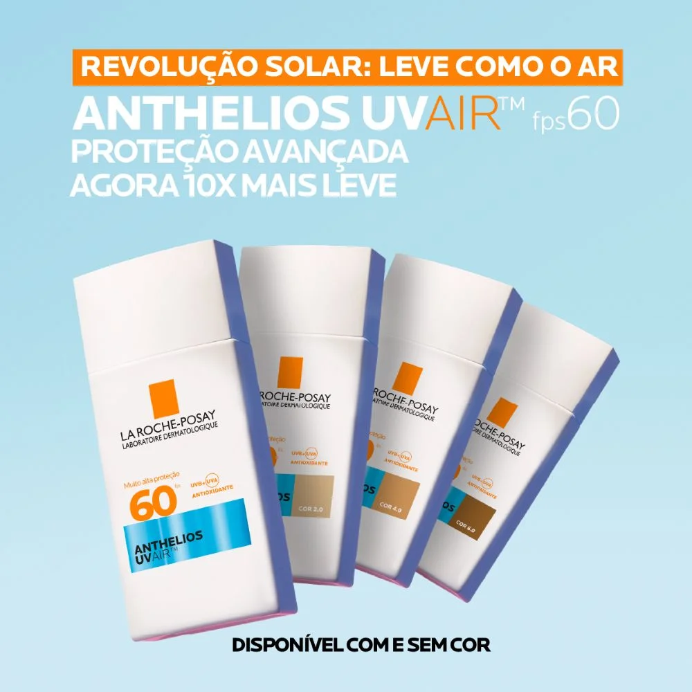 Protetor Solar Facial La Roche-Posay Anthelios UVAIR FPS60 45ml Cor 2.0 9