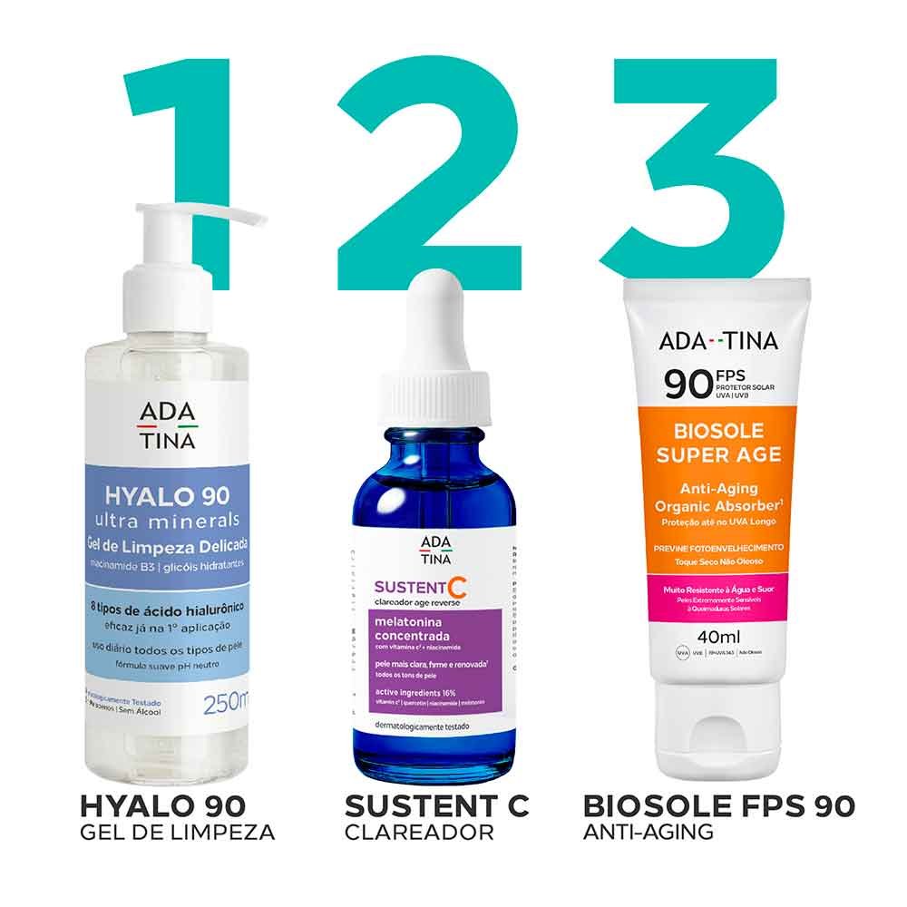 Protetor Solar Facial Ada Tina Biosole Super Age FPS 90 40ml 6