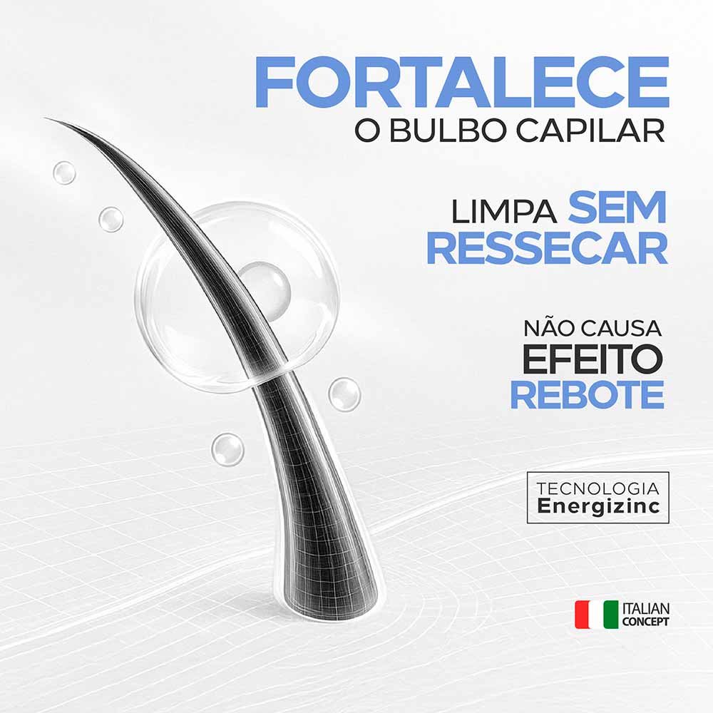 Ada Tina Amplexe Ultra Zinc Shampoo Energizante para Cabelos Muito Oleosos 250ml 3